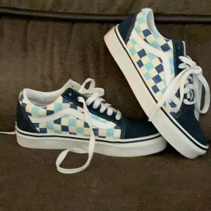 Almost new checkered vans